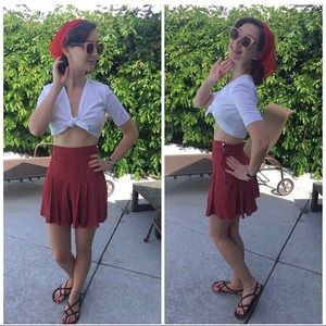 1940s reproduction shorts and top